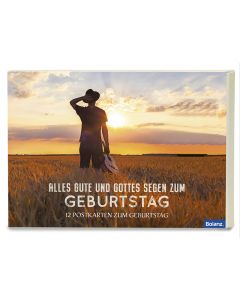 Postkartenbox 'Alles Gute und Gottes Segen zum Geburtstag'  12 Ex.