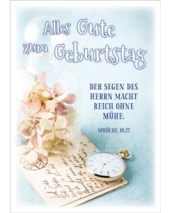 Postkarte 'Alles Gute zum Geburtstag' 12 Ex.