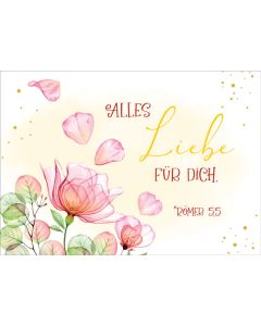 Postkarte 'Alles Liebe für Dich.' 10 Ex.