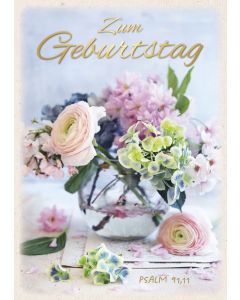 Postkarte 'Zum Geburtstag - Psalm 91,11'