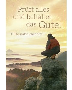 Poster A4 'Prüft alles und behaltet das Gute.'