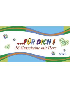 ... für Dich! - 16 Gutscheine mit Herz