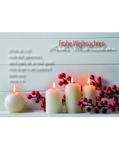 Postkarte 'Frohe Weihnachten'