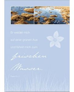 Psalm-Card 'Frischen Wasser'