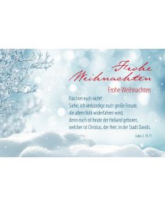 Faltkarte 'Frohe Weihnachten'